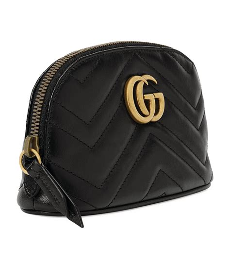 gucci large gg 2.0 matelassé leather cosmetics case|gucci marmont handbags.